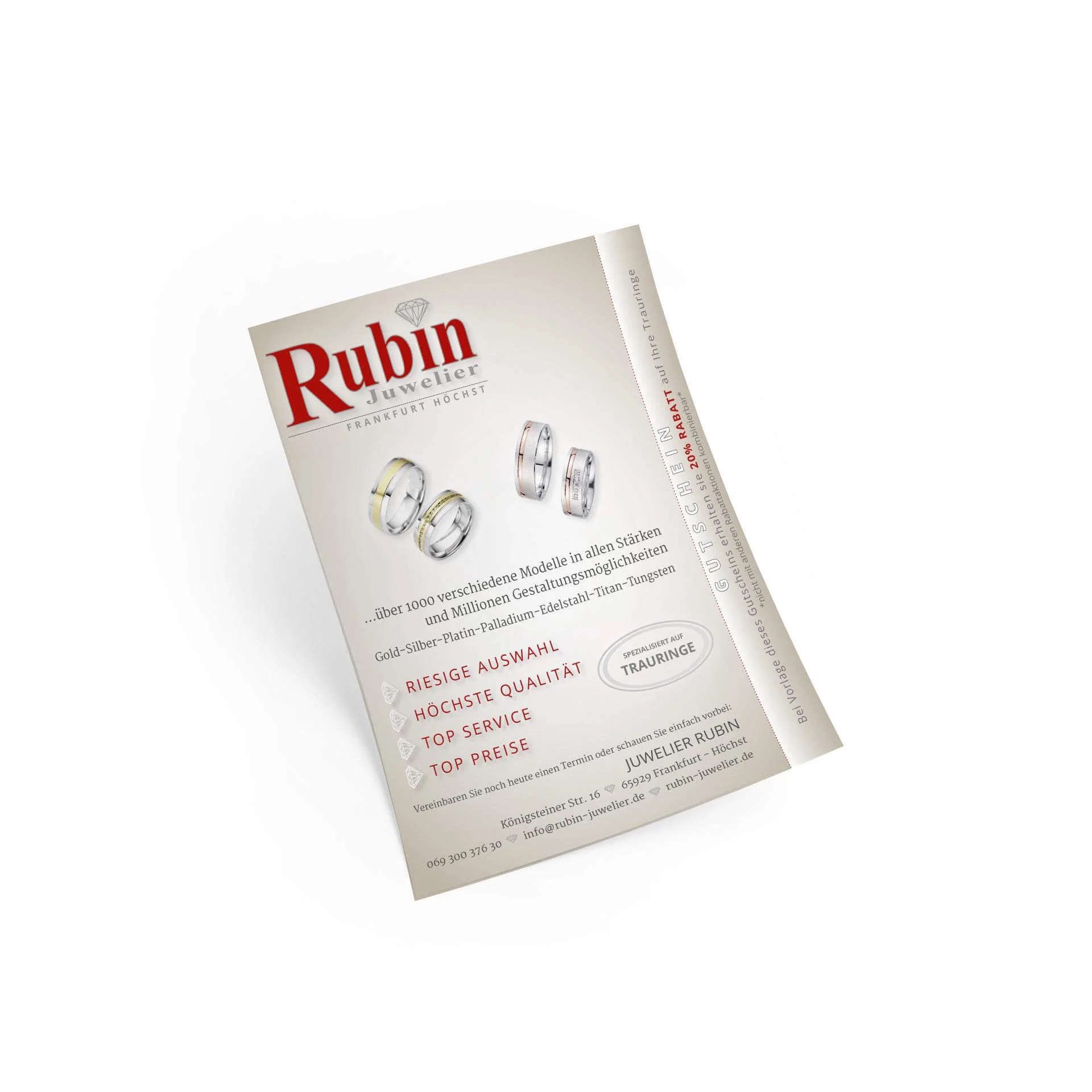 Anzeige Rubin Juwelier