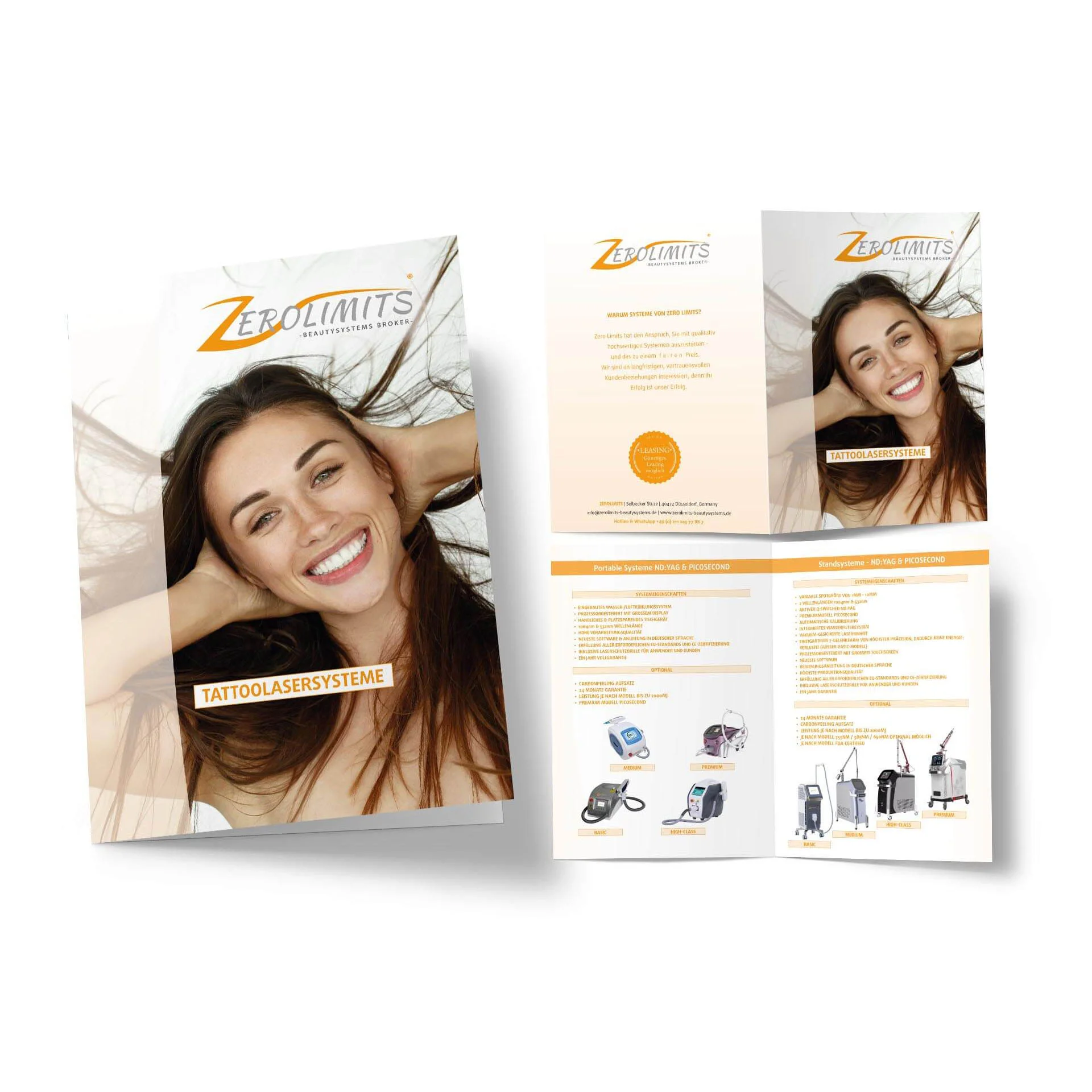 Faltblatt Zerolimits Tattoolaser