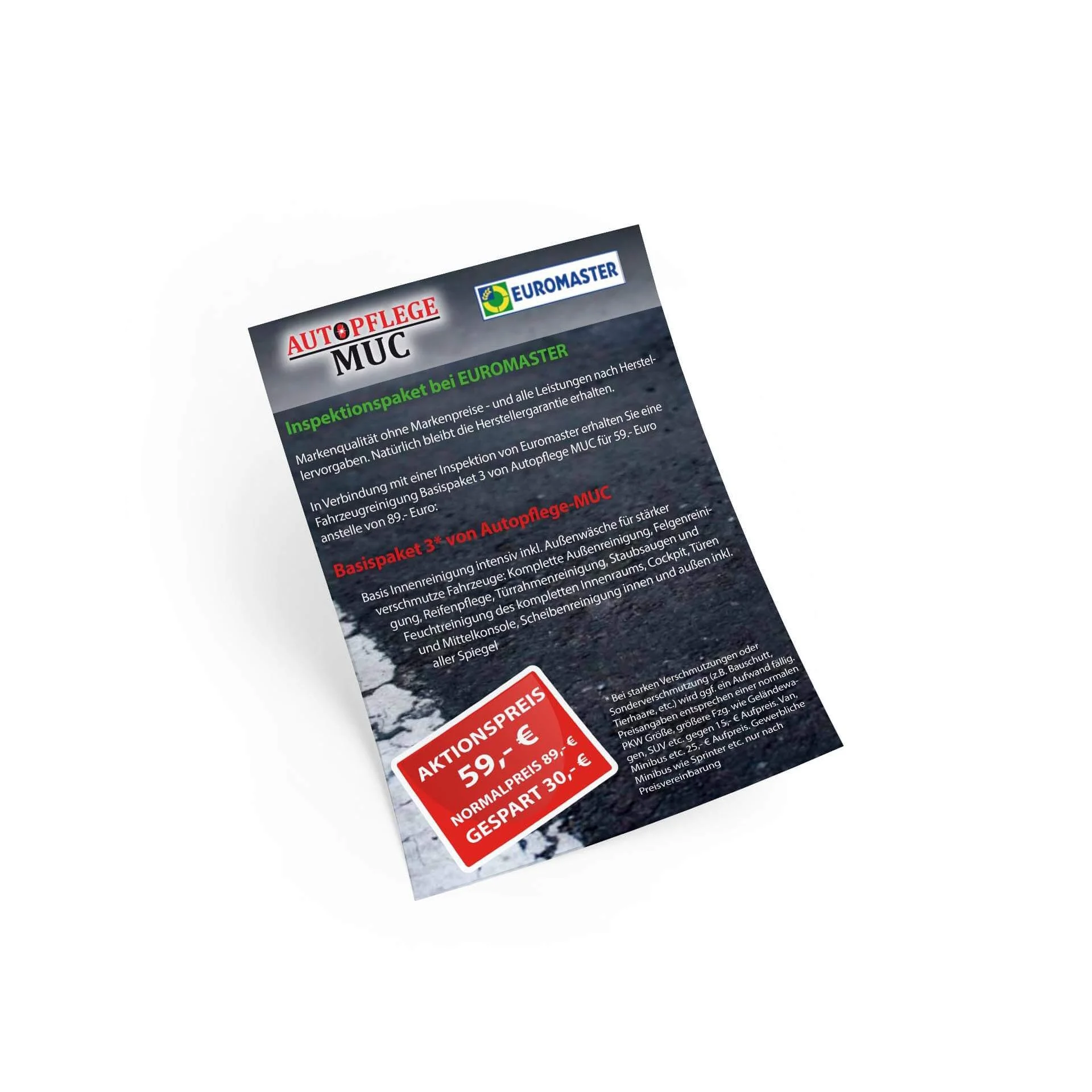 Flyer Autopflege MUC Aktion