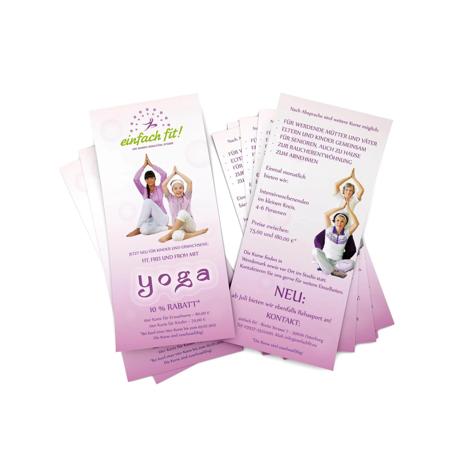 Flyer Einfach Fit Yoga