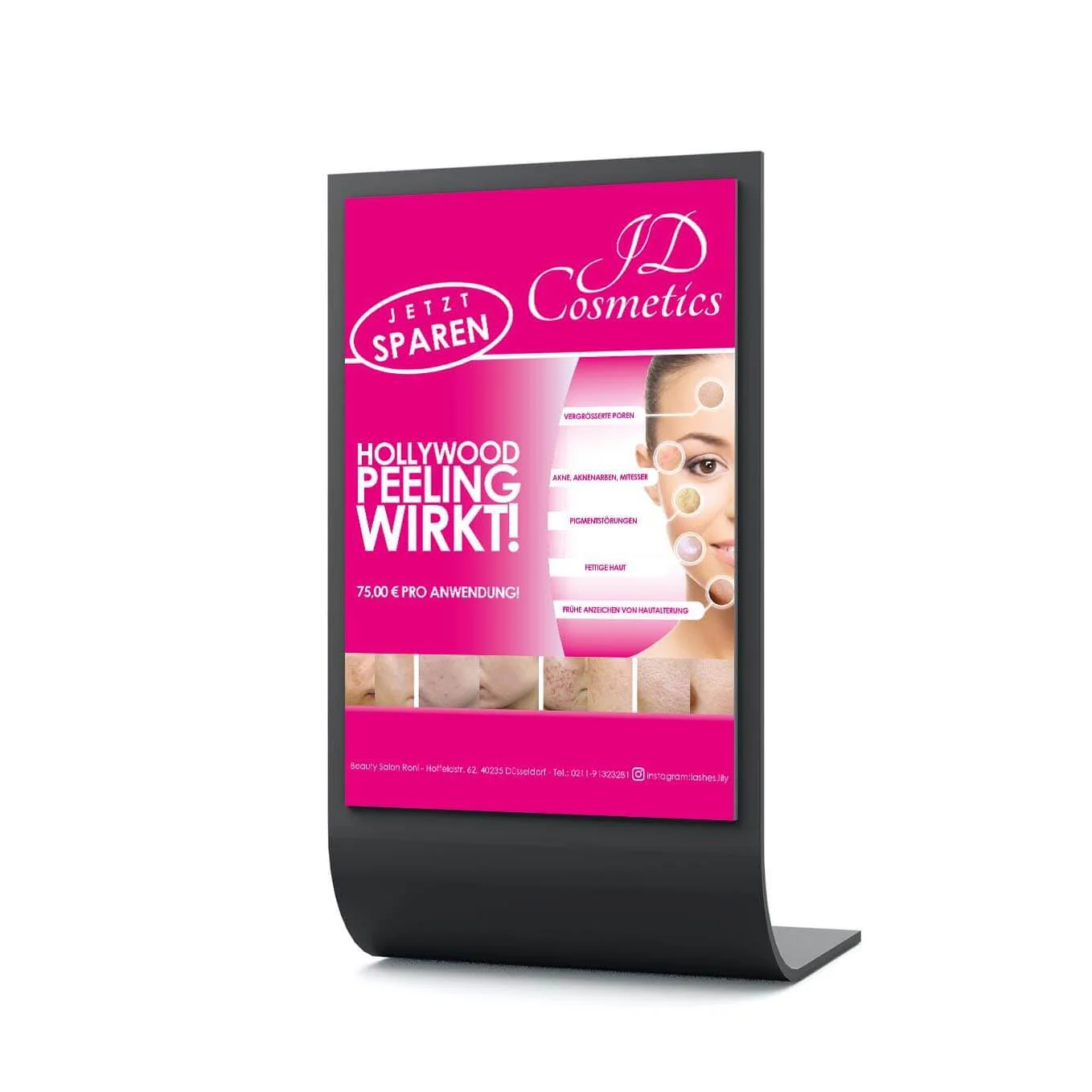 Plakat JD Cosmetics Carbonpeeling